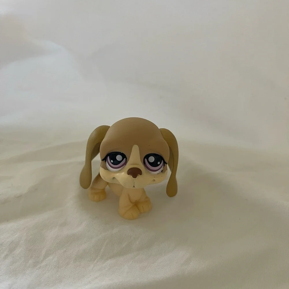 LPS Littlest Pet Shop #1465 Beige Tan Basset Dog